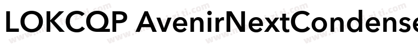LOKCQP AvenirNextCondensed DemiBol字体转换